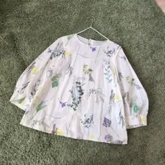 marble SUD 長袖 刺繍ブラウス Fairy Taleホワイト×グリーン marble SUD 長袖 刺繍ブラウス Fairy Taleホワイト×グリーン - メルカリ