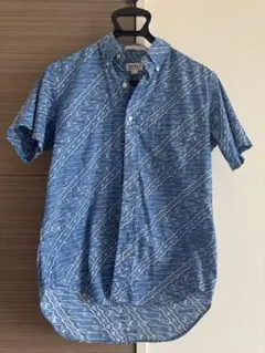 SERO 半袖シャツ 青い波模様 14½のサムネイル