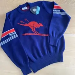 JAC-TIONオーストラリア　ニットセーター　カンガルースキー　ウール　未使用