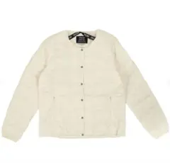 TAIONアイボリー キルティングインナーダウンジャケット Mサイズ