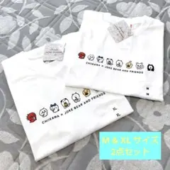新品　ユニクロ　ちいかわ&ナガノのくまコラボTシャツ サイズM&XL　2枚セット