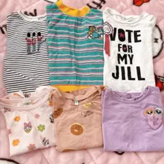 90cm 女の子 まとめ売り 半袖 トップス Tシャツ 保育園