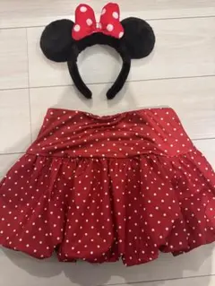 ミニーマウス カチューシャ コスプレ衣装 セット