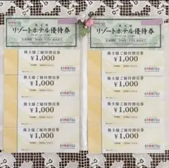 共立メンテナンス　株主優待券　8,000円+リゾートホテル優待券2枚のサムネイル