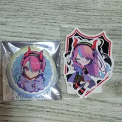 CR selly 缶バッジ ステッカー セット