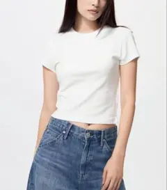 12時間以内発送可★未使用品 UNIQLO ユニクロ ミニT ホワイト Mサイズのサムネイル