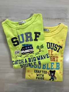 ダブルビー　長袖　Tシャツ　130 ミキハウス　２点セット