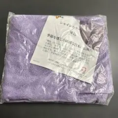 紫色の繊細なデザインの　今治タオルハンカチ