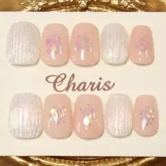 No.4 ショートバレリーナ　バカラネイルチップ 10個セット