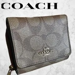 COACH シグネチャーミニ 三つ折り財布