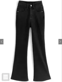 GRL フレアデニムパンツ at2201 ブラック