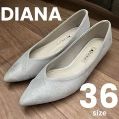 2025年最新】DIANA カラー：シルバー系 フラットシューズ・バレエ