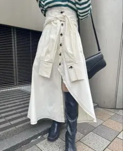 REDYAZELシャツ結びスカート