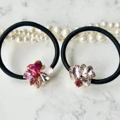 【限定セット】ピンク　ストーン　ビジュー　キラキラ　春　ハンドメイド