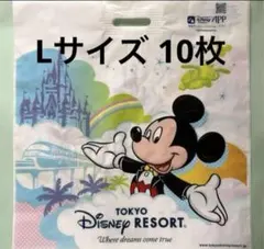 東京ディズニーリゾート ミッキー お土産袋 10枚 Ｌサイズ ショップ袋のサムネイル