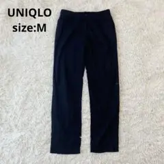 【UNIQLO ユニクロ】コットン　リネン　イージーパンツ　黒【M】