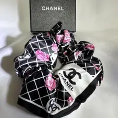 CHANEL シュシュ ヘアアクセサリー ブラック - メルカリ