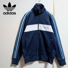 古着 00s adidas アディダス トラックジャケット ジャージ 万国旗タグ