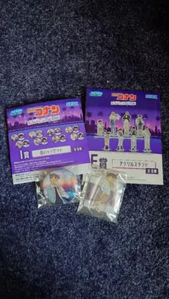 名探偵コナン アクリルスタンド 缶バッジ 新品、未開封