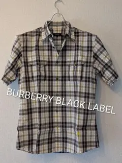 BURBERRY BLACK LABEL 半袖シャツ チェック柄 サイズ2のサムネイル
