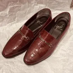インポート apres クロコダイル風 ローファー