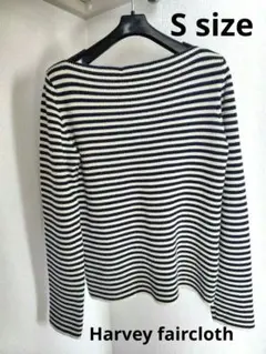極美品 上質 ボーダートップス ボートネック Sサイズ