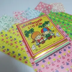 昭和レトロ　折り紙　千代紙　ちり紙　色紙　イラスト　デザイン　紙物