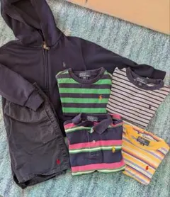 ポロ・ラルフ・ローレン フード付きジャケットとポロシャツ ズボン6点セット