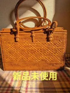 【新品未使用】 アタバック バリ島　籠ハンドルバックのサムネイル