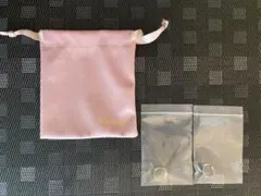ステンレス製ツイストイヤーカフ2点（ステンレス・18Kコート）