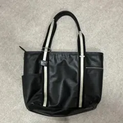 【中古】森野帆布 ブラック ビジネス　トートバッグ
