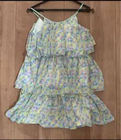 H&Mフラワープリント ノースリーブワンピース