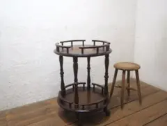 1198 レトロモダン　キャスターワゴン　飾り棚　ラック　飛騨産業　キツツキ 1198 レトロモダン キャスターワゴン 飾り棚 ラック 飛騨産業 キツツキ