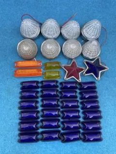 5点止め星型マーカー レンズ とんがり 中古品 デコトラ アートトラック