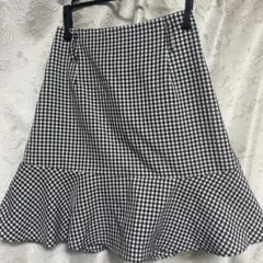 ギンガム チェック スカート 春 フリーサイズ