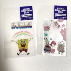 SpongeBob クリアカード 2枚セット まじかるシリーズのサムネイル