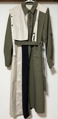 新品未使用】ZARA カラーブロック ロング トレンチコート 白 黒 - メルカリ