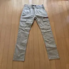 JILLBLAZEベージュ スキニーカーゴパンツ M