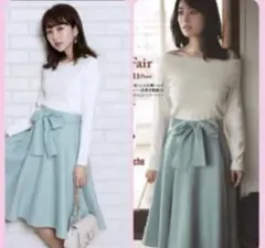 アプワイザーリッシェ リボンフレアスカート 泉里香着用 SS