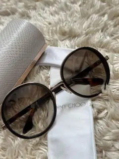 JIMMY CHOO 星型装飾 サングラス ブラウン ケース付 ジミーチュウ JIMMY CHOO 星型装飾 サングラス ブラウン ケース付 ジミーチュウ
