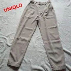 UNIQLO　ドレープジョガーパンツ　M　ベージュ　無地　中古・美品