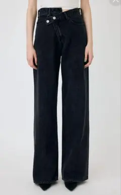 MOUSSY CROSS WAIST WIDE STRAIGHT