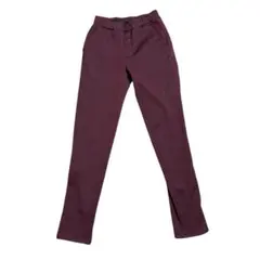 n'OrLABEL ストレッチパンツ ワインレッド スキニー ウエストゴム