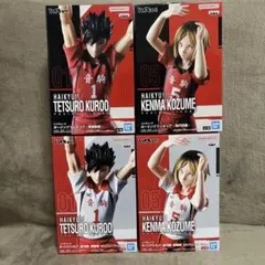 ハイキュー!! ポージングフィギュア-孤爪研磨 黒尾鉄朗 4個セット