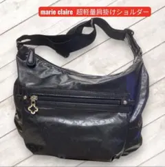 marie claire 肩掛けショルダーバッグ 黒 総柄 超軽量のサムネイル