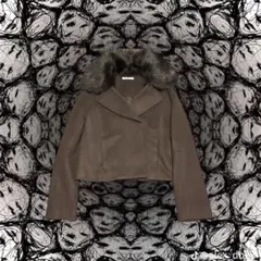 Archive PPFM Fur napoleon jacket black - メルカリ