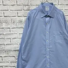 ブルックスブラザーズ長袖シャツ！ブルーXL 0325
