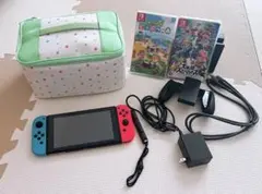 ベ*し様 Nintendo Switch 本体 あつ森ケース、ソフト付　【訳あり