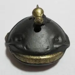 時代物 中国清朝時代？ 青銅 鈴 上に「王」文字？入り アンティーク 