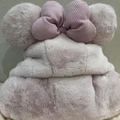 即日発送可能　フード付きポンチョ　ブランケット　ミニー